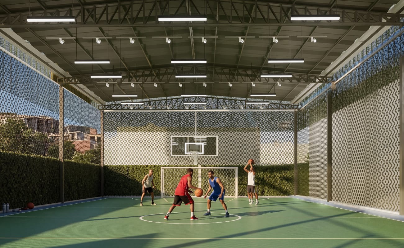 Quadras poliesportivas